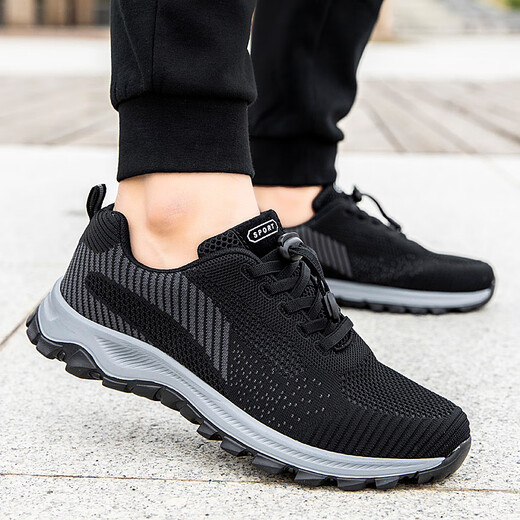 Zuli Jianai Daddy's más antiguos zapatos para mujeres de mediana edad y ancianos zapatos para caminar para ancianos para zapatos de caminata de suela suave antidesliz