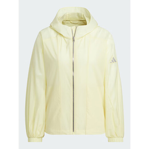 阿迪达斯（adidas）外套女装2025春季新款运动服梭织舒适透气薄款防晒连帽夹克 JZ1656 M