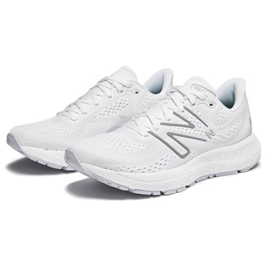 
NEW BALANCENBFreshFoamX880v13 solid color mesh fabric shock-absorbing, anti-slip, wear-resistant low-top running shoes for women white B width 38