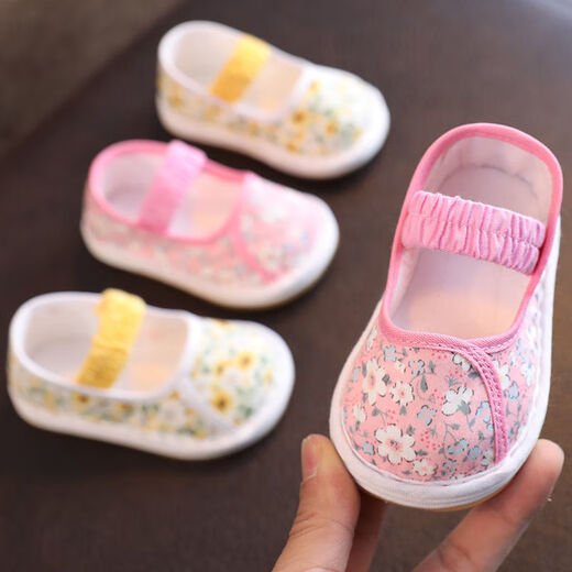 
Ziweiqi baby cloth shoes with one foot spring handmade thousand-layer sole children 2025 Spring and Autumn 1-23 year old children soft sole indoor 691-1 11.5 Inner length cm standard 12 sizes