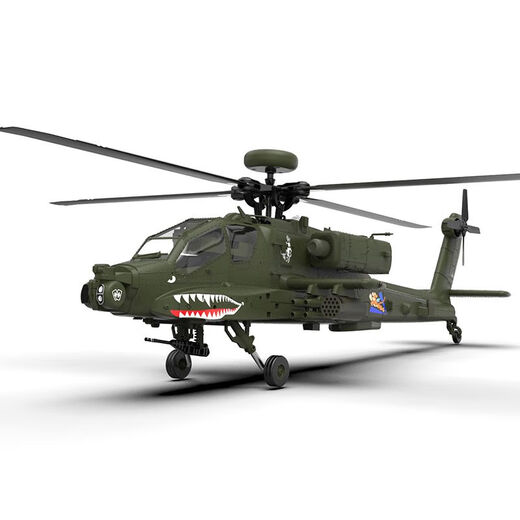 2024 Yuxiang F11 Apache Вооруженный дистанционное управление вертолетным вертолетом 3D обратный полетет 6 модели модели модели модели Drone Apache набор для полного набора для летания правой рукой ролик Shuangfei 2 Батарея yuxiang Общий агент + послепродажные наведения +