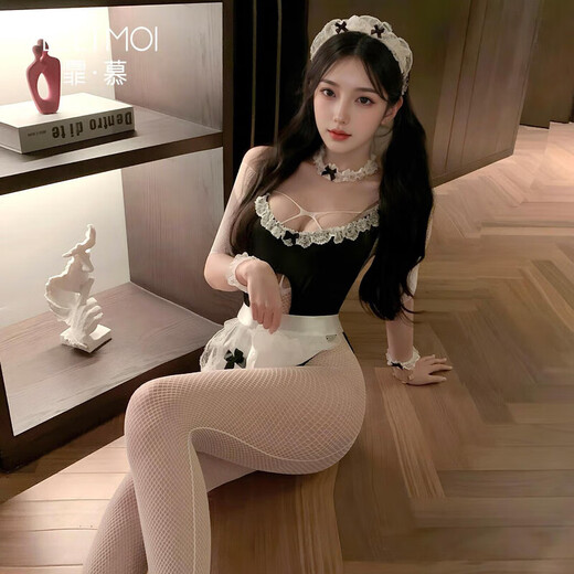 Qqny sexy lingerie bitch sm shameful large-scale sexy intercourse robe pure lust seduction naked sexy pajamas girl burning maid royal sister stimulation large-scale bed Japanese style dating inner couple battle clothes average size 80-120Jin Jin is equal to 0.5 kg sexy underwear convenient for husband to eat couple stimulation high-end