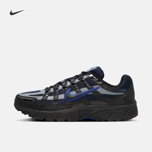 
Nike men's retro running shoes, airy sports shoes, autumn official NIKE P-6000 IF6199 002 black/black/obsidian/cold gray 42