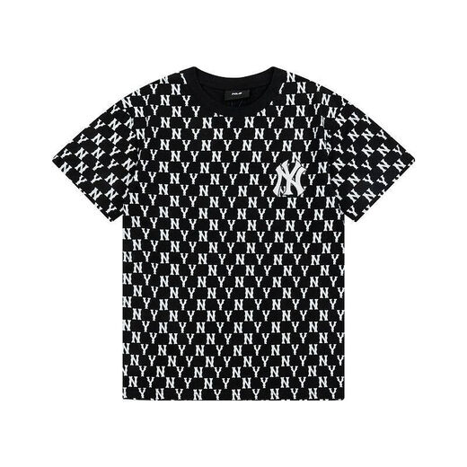 MB Paar bedrucktes kurzärmeliges T-Shirt Lose Casual Trend DT-9901 Navy Blue L.
