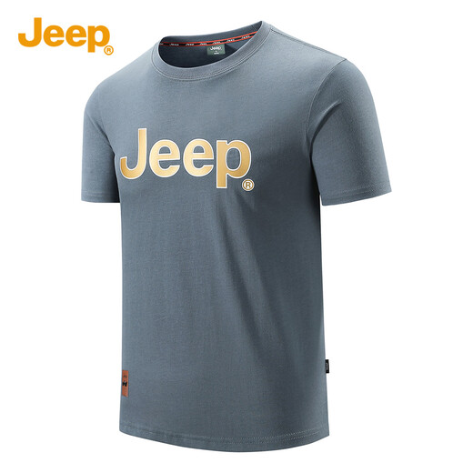 Jeep (Jeep) T-Shirt für Männer Modetrends und vielseitige Jugendliche losen runden Hals lässigen Sportarten kurzärmelige Männer 1278 Black XL