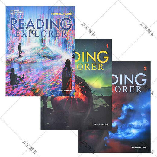新版RE/ reading explorer Foundations12345地理reading e 第三版3-4-5级三本装
