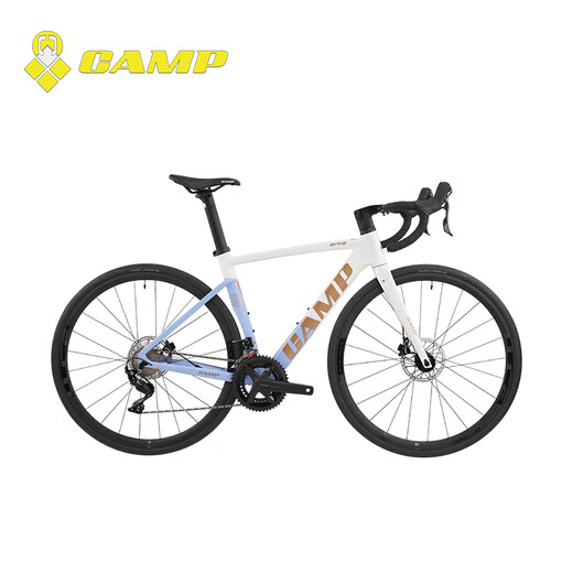 
Camp (CAMP) SR3 disc brake version bicycle carbon fiber fork lightweight aluminum alloy sports Shuntai integrated oil disc road bike white and blue 22 speed 490 yards 700C