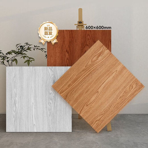 XMSJ6060 Holzkörnernbodenaufkleber Selbstkleber Boden verdickter Verschleiß, resistent wasserdicht und Rutschboden-Löwen-Leder-Renovierungsflooraufkleber 867/großer Größe 80*80 Gewicht ca. 2,5