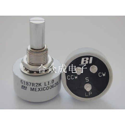 Potentiomètre de lim BI 6187R2K Capteur d'angle potentiomètre Potentiomètre en plastique conducteur 6187R2K Oui