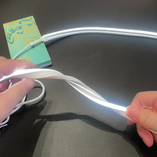 Master Lang soft light strip LED light flexible neon silicone light strip usb low voltage light strip 5V flexible warm light 2 meters USB button switch