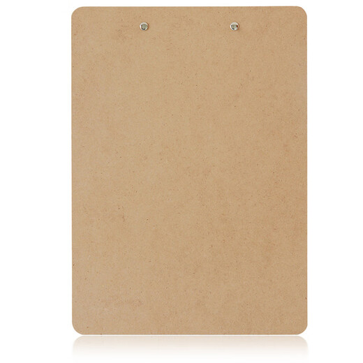 Deli 9226 Schreibbrettclip A4 Holzbrett Clip Lesen Regal Schreibbackordner Clip Buch A4 Boden Brown braun