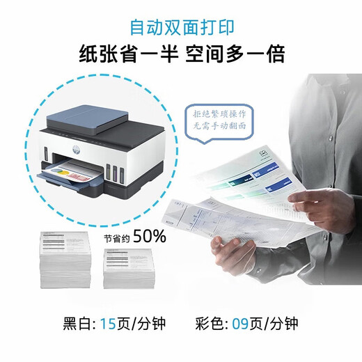 HP Tank 755 Farb Automatisch Dual-Side-Wireless-Drucker Gewerblicher Student Drucker Office Kopieren und Scannen All-in-One