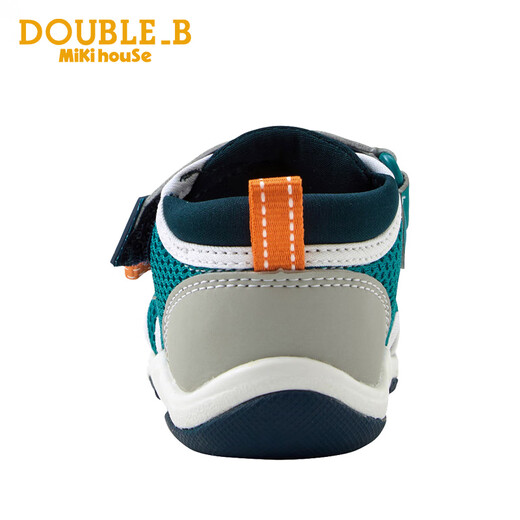 MIKIHOUSE Sandals Toddler Shoes Summer Little Black Bear Double-layer Mesh Breathable Anti-kick Toe Guard Toddler Sports Sandals Double_B Blue 15 (Suitable for feet 14.5cm long)