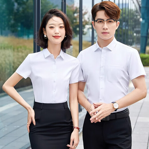 Beiluo professionelles Shirt Custom bedrucktes Logo Muster kurzärmelige Arbeitskleidung Sommer-Firmenunternehmen Business Commuter Work Kleidung