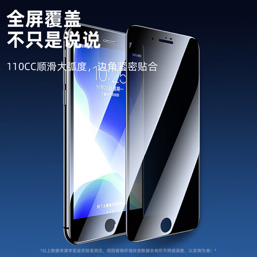 Biyaz [Triple Enhancement] Geeignet für Apple SE3/SE2 Anti-Peeping Tempered Film iPhone8/7/6S Mobilfunkfilm Vollbildmaterial 28 Anti-Peeping-Anti-Fingerabdruck JM671