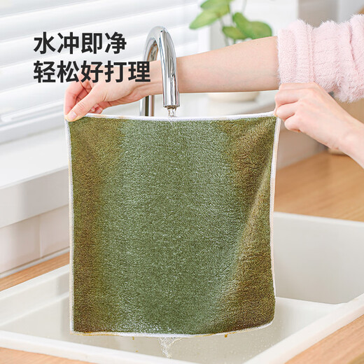 LYNN rag strongly absorbent kitchen rag good dishwashing towel 30*30cm 5 pieces scouring pad car towel hand towel