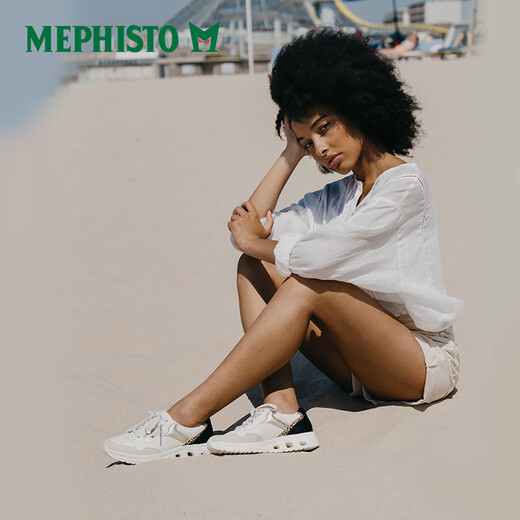 Ma Feishitu (MEPHISTO)/Ma Feishitu new women's casual shoes couple's fashion sneakers light and comfortable 12205/9930N/3628 (white/gray) 39