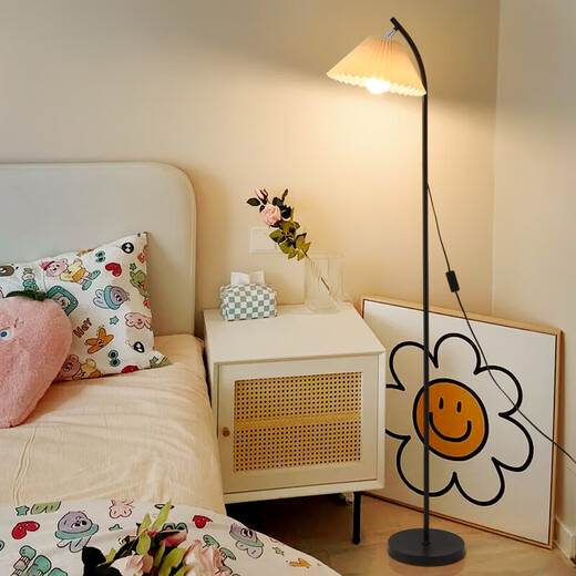 Grand View Garden Faltenstock Lampe LED Postmoderne kreative Wohnzimmerlampe warme Atmosphäre Schlafzimmer Nachtlampe Guangdong Zhongshan Lampe 1396-Drei Farben-7W