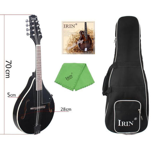 
Swan (SWAN) Western musical instrument eight-string mandolin electroacoustic mandolin guitar ethnic instrument Tibetan mandolin electroacoustic deep brown shine sabili material