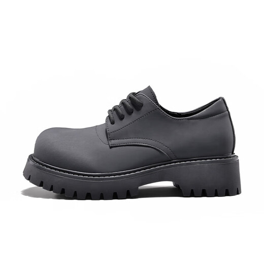 Lugeli Derby Shoes Men Black Martin Boots Высококачественный британский стиль.