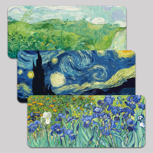 
Van Gogh's oil painting mouse pad Van Gogh's mouse pad super large female computer desk pad oil painting game keyboard pad office painting and women-TK-687 600x300mm 3mm