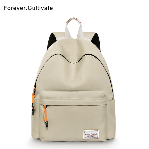 Forever cultivateForever双肩包女户外通勤旅行背包男防泼水书包女生大学生电脑包 灰色#9227