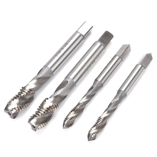 Shanggong 5 pieces special spiral flute taps for martensitic stainless steel M12 tapping cobalt-containing high-speed steel spiral taps