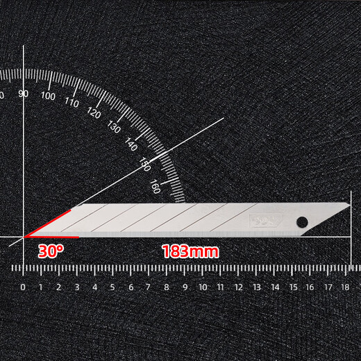 Deli 4-piece iron shell utility knife wallpaper knife paper knife carpet knife express box opening knife 9mm 3 knives + blade