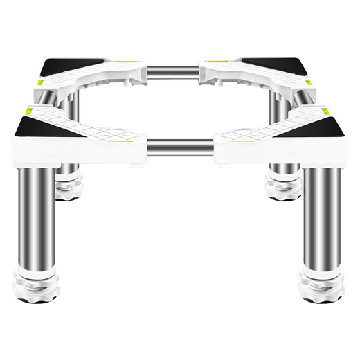 Kezhituga height stainless steel feet fully automatic pulsator drum washing machine base universal bracket refrigerator base ice making rack 12-foot round tube upgrade (total height 29-32cm) white
