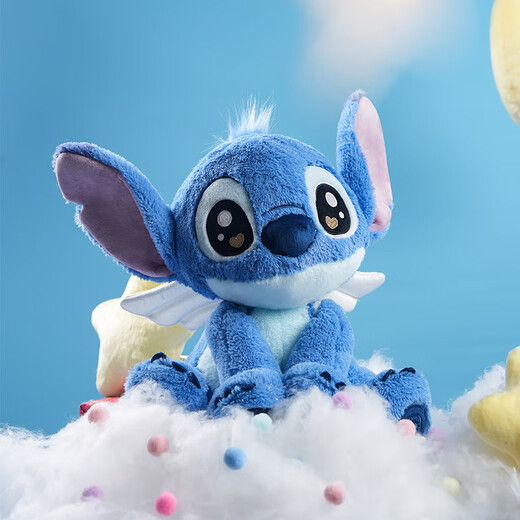Disney (Disney) Stitch Angel Doll Puppe Plüsch Spielzeugstitch Doll Geburtstagsgeschenk für das chinesische Valentinstagsgeschenk für Frauen