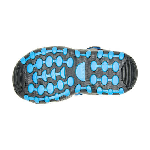 Kamik children's outdoor sports sandals, waterproof, breathable and lightweight, casual beach shoes for boys and girls, blue green 3 children