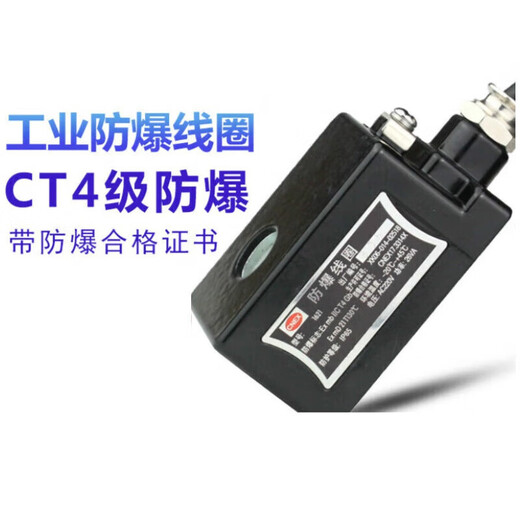 电磁阀防爆线圈 4V210 2W线圈 内径9 13 16mm 220v24v气煤矿 合金壳EX092 合金壳EX1421(孔径14.4mm)AC220V