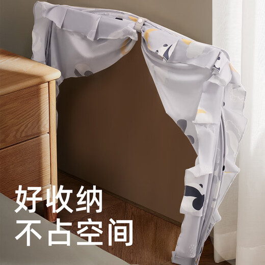 Bei Chuzhong Baby Mosquito Net Cover Bed Mosquito Cover Newborn Baby Special Mosquito Cover Home Portable Folding Mongolian Yurt Rainbow Smile Five Light Blocking Models-Medium Encrypted Mesh/Block Strong Light/Double Protection