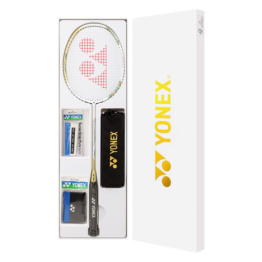尤尼克斯（YONEX）尤尼克斯  天斧系列ASTROX 9900A  全碳素羽毛球拍 高颜值超轻耐 限定白金礼盒 5UG5 未穿线 BG65羽线