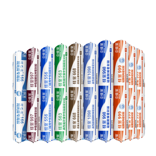 Sealing glue 998 weatherproof glue 999 neutral silicone structural glue strong exterior wall curtain wall roof door and window waterproof 1098 weatherproof glue 590m - 1 strip of gray (glue for supply
