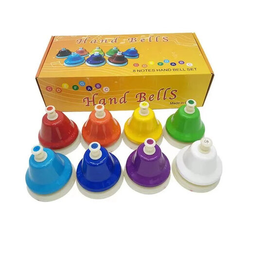 语森忆奥尔夫打击乐器彩色八音课铃按钟八音钟幼儿园儿童玩具八音旋律钟 一等品按钟一套
