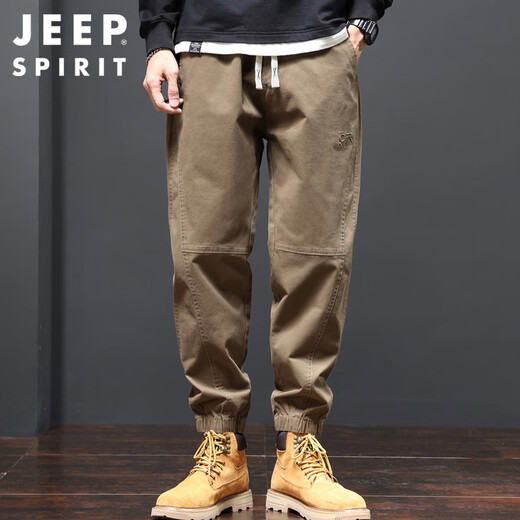 
JEEP SPIRIT Jeep Work Pants Men's Autumn Legs Casual Pants Men's Korean Style Pants Men Camel XL