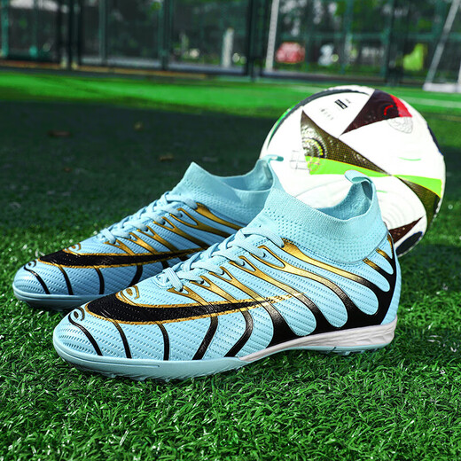 Fußballschuhe für Jungen und Mädchen Training Wettbewerb Schuhe Mond Farbe gebrochener Nägel-Zhuo 698 38