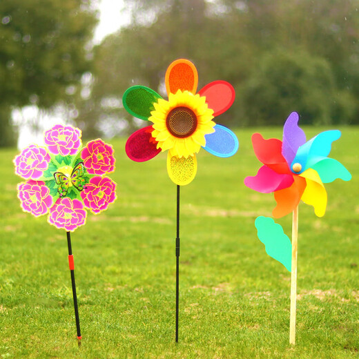 12h00 Carton de dessin animé en plastique en plastique Double couche colorée de tournesol coloré