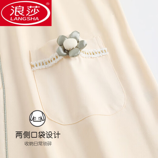Langsha Pajamas (Langsha) Summer de algodón puro de algodón puro de algodón corto para mujeres de verano Femenino Estilo delgado 2025 Nuevo ropa de verano de verano a media manga 878 Fruit Green L (165): adecuado para 100-120 Jin [Jin equivale a 0.5 kg] Wear]