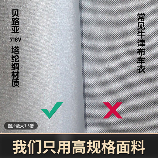 OIMG适配丰田普拉多2700车衣霸道车罩专用兰德酷路泽汽车车套防晒防雨 718V高密度塔纶绸阻燃材质() 丰田普拉多带备胎版专用款