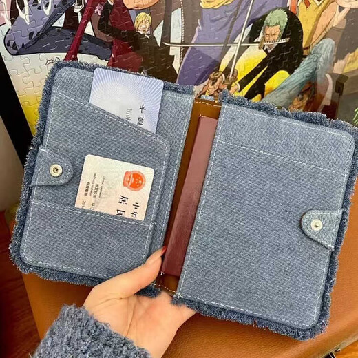 Tagi Apple Passport Clip Travel Dokument Passportschutzfall Pingping einer Ankündigung Denim -Kartenfall Netter Speicherpingping einer Ankündigung