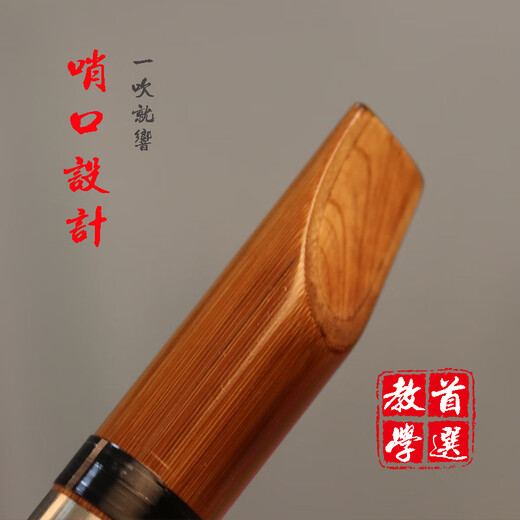 Nanzhong Teaching Recorder flûte 6 trous fg Tune débutant Bouche plate adulte adultes étudiants en bambou débutant jouant des instruments de musique nationaux D Tune 258 Recorder flûte 45c / m pratique