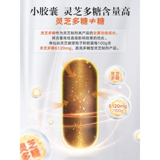 
Shouxiangu Breaking Wall Ganoderma Lucidum Spore Powder Capsules 36 capsules Ganoderma Lucidum Coarse Polysaccharides to enhance immunity 1 bottle 1kg 36 capsules Spore Powder Capsules