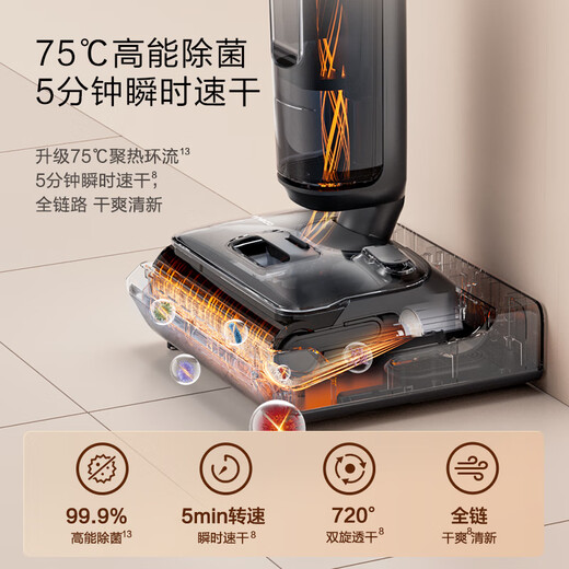 
Tiankefuwan StretchXT [0 180 lying flat 5min full-chain quick drying] Automatic cleaning and mopping integrated floor robot for household floor washing machine