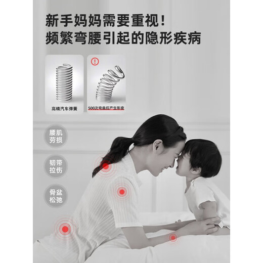 英氏（YEEHOO）尿布台婴儿护理台便携式新生儿床上换尿布抚触台洗 天蓝色-标准款(置物篮+晾衣