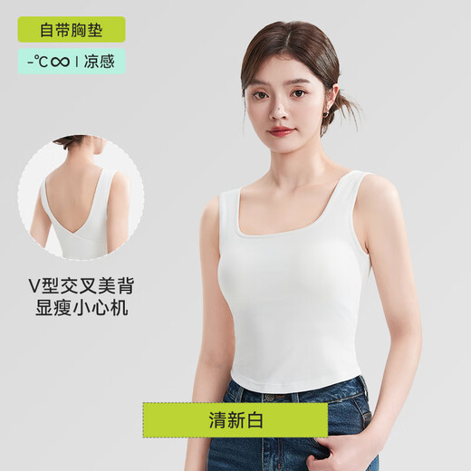 
GuJIN (GUJIN) beautiful back vest suspender for women summer wear slim slim top new large size sleeveless base shirt black L