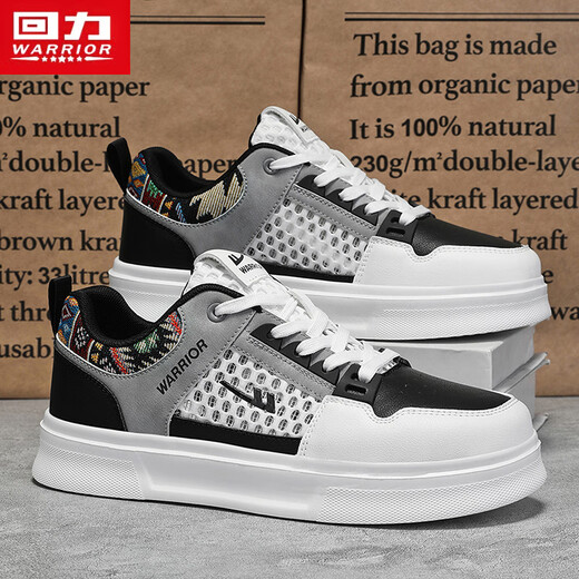 
Warrior shoes men's versatile men's shoes casual sports shoes men's L699C white/gray/black 40