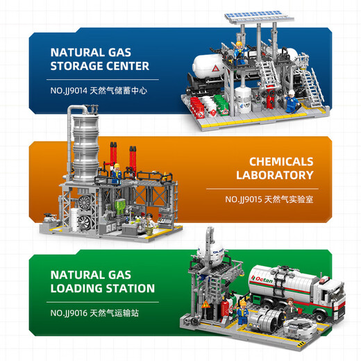 Lego Building Block Chemical Factory Natural Gas Reserve Center Project Street View Plug-in Partikel Baustein Jungen Spielzeug Geschenk Blauwal Nr. 1 Offshore Ölbrunnen 3271 Partikel