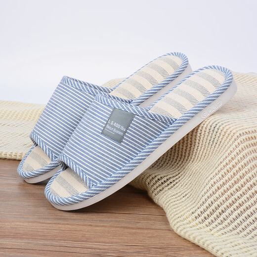 萱慕琳大码拖鞋亚麻夏天凉拖鞋家居四季男47家用春秋室内防滑大号棉麻 6630粉色 35-36 36-37 适合码脚穿